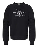 S4J -BELLA + CANVAS - Youth Sponge Fleece Crewneck Sweatshirt  | Fruit Grows in the Valley