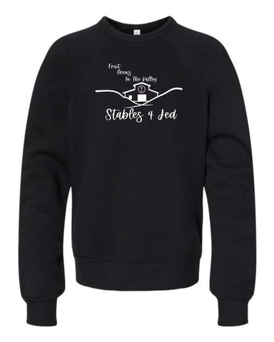 S4J -BELLA + CANVAS - Youth Sponge Fleece Crewneck Sweatshirt  | Fruit Grows in the Valley