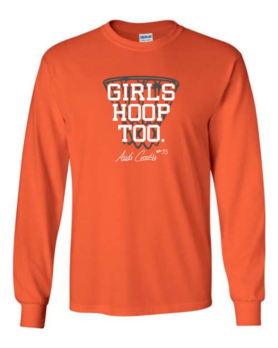 A.C. Unisex Long Sleeve Tee {Girls Hoop Too} threads algona