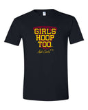 A.C. - Short Sleeve *Girl's Hoop Too-Cardinal & Gold Print* Toddler-Adult