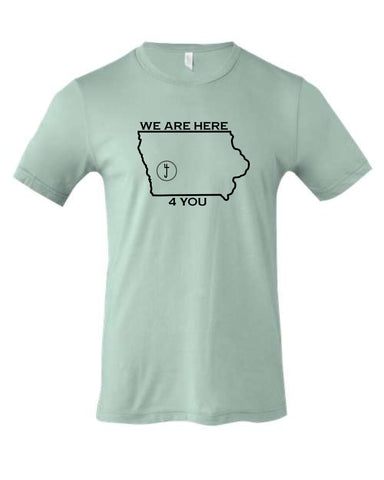 S4J - YOUTH Bella+Canvas Short Sleeve Tee | Here 4 You {front}