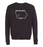 S4J - Bella+Canvas Unisex Sponge Fleece Drop Shoulder Crewneck Sweatshirt | Here 4 You {front|