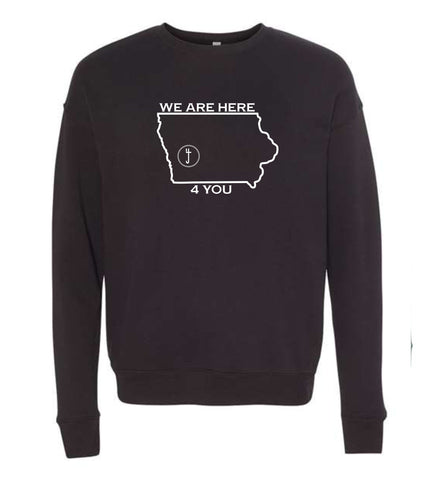 S4J - Bella+Canvas Unisex Sponge Fleece Drop Shoulder Crewneck Sweatshirt | Here 4 You {front|