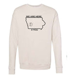 S4J - Bella+Canvas Unisex Sponge Fleece Drop Shoulder Crewneck Sweatshirt | Here 4 You {front|