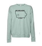 S4J - Bella+Canvas Unisex Sponge Fleece Drop Shoulder Crewneck Sweatshirt | Here 4 You {front|