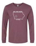 S4J - Bella+Canvas Long Sleeve Tee | Here 4 You {front}