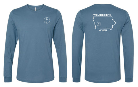 S4J -Youth Bella+Canvas Long Sleeve Tee | Here 4 You {2 sides}