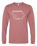 S4J - Bella+Canvas Long Sleeve Tee | Here 4 You {front}