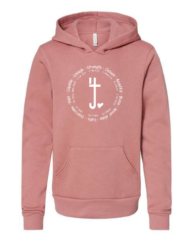 S4J - BELLA + CANVAS - Youth Unisex Sponge Fleece Hoodie | 4J♥
