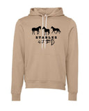 S4J - BELLA + CANVAS - Unisex Sponge Fleece Hoodie | 3 Horses