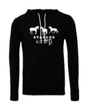 S4J - BELLA + CANVAS - Unisex Sponge Fleece Hoodie | 3 Horses