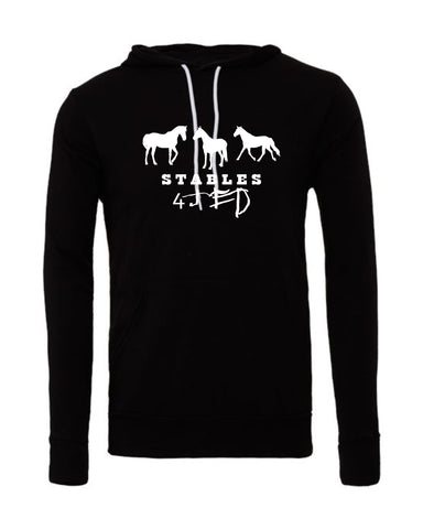 S4J - BELLA + CANVAS - Unisex Sponge Fleece Hoodie | 3 Horses