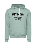 S4J - BELLA + CANVAS - Unisex Sponge Fleece Hoodie | 3 Horses