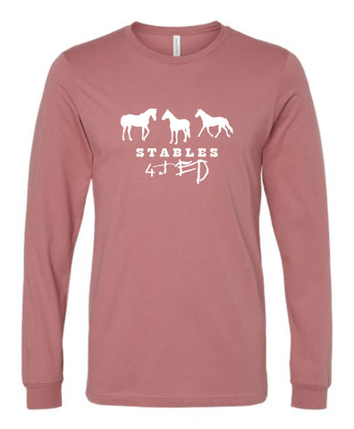 S4J - Bella+Canvas Long Sleeve Tee | 3 Horses