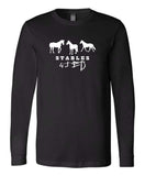 S4J -Youth Bella+Canvas Long Sleeve Tee | 3 Horses