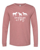 S4J -Youth Bella+Canvas Long Sleeve Tee | 3 Horses