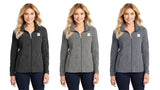 LLF- Ladies Heather Microfleece Full-Zip Jacket