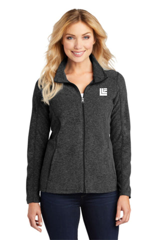 LLF- Ladies Heather Microfleece Full-Zip Jacket