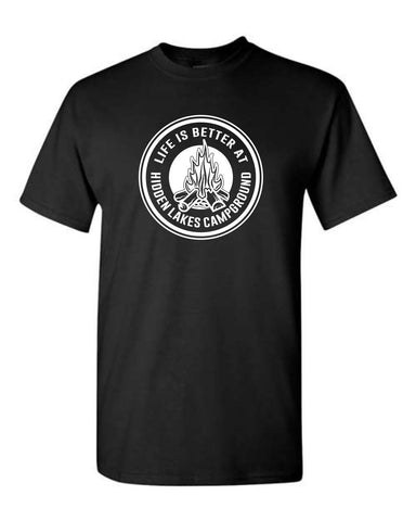 Hidden Lakes Campground - Life is Better - Short Sleeve Tee (Youth/Adult)