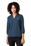 ISB - MERCER+METTLE™ Women's Stretch Crepe 3/4-Sleeve Blouse