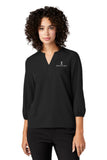 ISB - MERCER+METTLE™ Women's Stretch Crepe 3/4-Sleeve Blouse