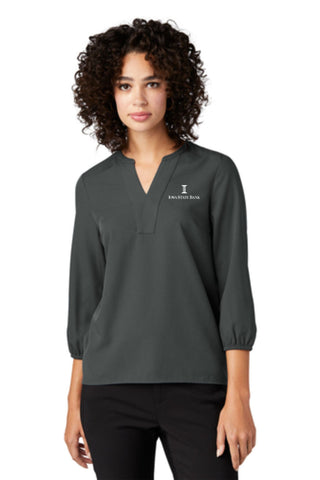 ISB - MERCER+METTLE™ Women's Stretch Crepe 3/4-Sleeve Blouse