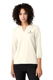 ISB - MERCER+METTLE™ Women's Stretch Crepe 3/4-Sleeve Blouse