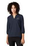 ISB - MERCER+METTLE™ Women's Stretch Crepe 3/4-Sleeve Blouse