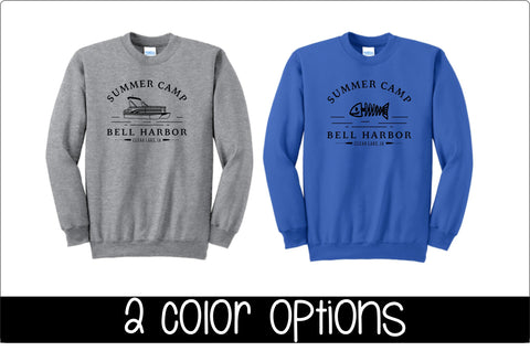 Bell Harbor Port and Company Crew Sweatshirt (Tall sizes available)
