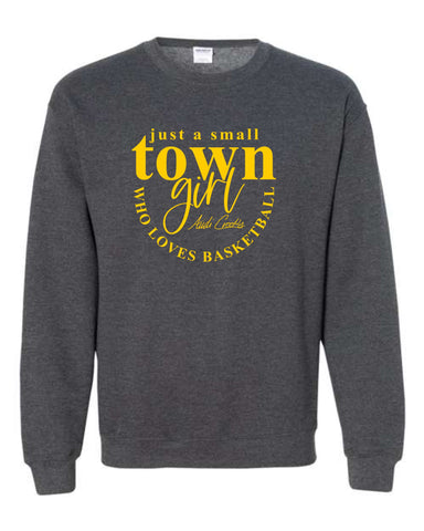 A.C. - Crew Sweatshirt *Small Town Girl-Gold Print*