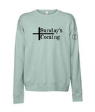 S4J - Bella+Canvas Unisex Sponge Fleece Drop Shoulder Crewneck Sweatshirt | Sunday's Coming