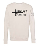 S4J - Bella+Canvas Unisex Sponge Fleece Drop Shoulder Crewneck Sweatshirt | Sunday's Coming
