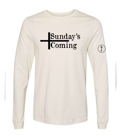 S4J - Bella+Canvas Long Sleeve Tee | Sunday's Coming